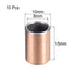 uxcell Sleeve Bearing 8mm Bore x 10mm OD x 15mm Length, 10pcs Plain Bearings Wrapped Oilless Bushings