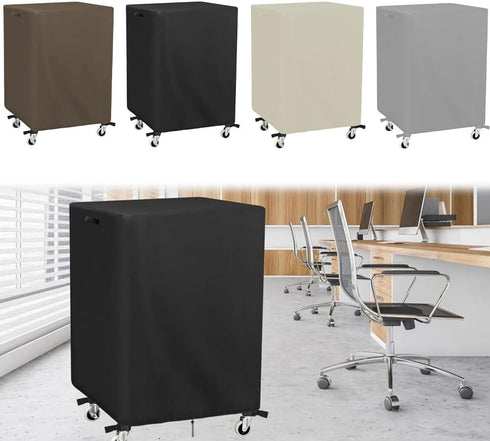 CNANRNANC 420D 72x46x102cm(Coffee) for MEDIA Cart Cover Oxford Waterproof Dustproof AV Equipment Protective Cover