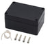 Zulkit Junction Box, IP65 Waterproof Outdoor Project Box, Black ABS Plastic Electrical Enclosure 3.94 x 2.68 x 1.97