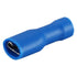 Baomain 0.187" Female & Male Spade Connectors, 16-14 AWG, Fully Insulated Crimp Terminals, Blue (200-Pack)
