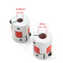 Zeberoxyz 2PCS Aluminium Plum Flexible Shaft Coupling, 6.35mm to 8mm Motor Connector for 3D Printer and CNC Machine