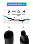 650 Pcs Black Heat Shrink Tubing, innhom UL Approved 2:1 Electrical Cable Wire Kit Set for Long Lasting Insulation