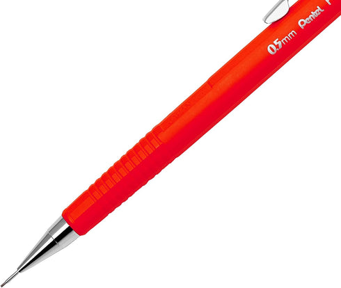 Pentel P205-F Pencil, Red Barrel