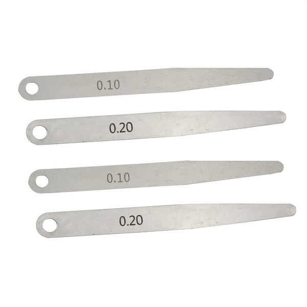 Feeler Gauge PZRT 2pcs 0.1mm and 2pcs 0.2mm Metric Thickness Measuring Tool Kit