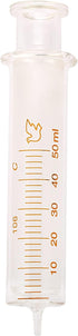 2 Pack Glass Syringes, 50ml with Caps