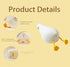 Generic 3 Dimmable 30-Minute LED Lying Flat Duck Night Light, Rechargeable Touch Control Bedside Lamp with Brightness