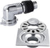 Floor Drain Cover for Washing Machine, Garage Shower Drain Cover with Pipe Connector for Kitchen and Bathroom