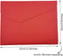 Enyuwlcm PU A4 Leather File Folder - Document Holder Stylish Portfolio Envelope Case with Strap, Red