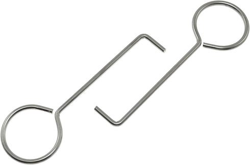 Maxmoral 4pcs Drain Key Stainless Steel Lifting Hook for Linear Floor Shower Drain Wetroom Gutter Drain Grate Daily Clean