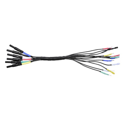 HT306 4 Connectors Sizes Universal Breakout Leads, 6 Channel Test Lead Set for Automotive
