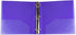 JAM PAPER Plastic 2 Inch Binder, Purple 3 Ring Binder, Sold Individually