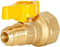 Eastman Straight Gas Brass Ball Valve, 3/4 in FIP x 1/2 in OD Flare Female