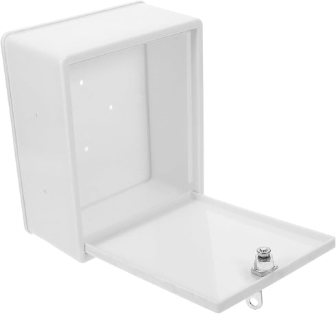 2pcs Package Mailbox Package HOMSFOU Outdoor Box Lock Secure Wall-Mounted for Deliveries Multi-Purpose Porch Storage