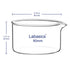 Crystallizing Dish with Spout, Heavy-Duty Rim, High Borosilicate Glass Reusable Dishes for Crystallization, 100 ml