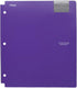 Five Star 4 Pocket Folder, Plastic, High Capacity, 1 Count, Color Selected for You (33190)