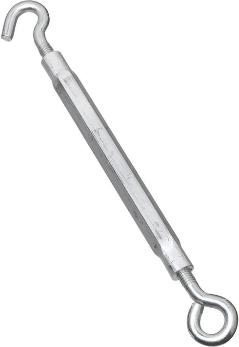 National Hardware N221-895 2172BC Hook and Eye Turnbuckle, Zinc Plated, 3/8" x 16"