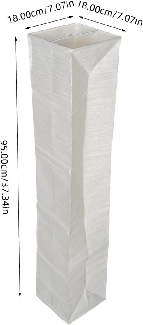 ABOOFAN Foldable Paper Floor Lamp Shade Replacement Minimalist Rice Paper Light Cover for Living Room Bedroom