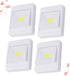 4Pcs Closets UKCOCO Cob LED Cabinet Light Light for Home Use Easy Self Adhesive Installation Eye Protection Versatile