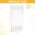 Yugada 40 Pack 4 6 Inch Acrylic Sign Holder x Vertical Wall Mounted Clear Frames with Double Sided Adhesive Tape No