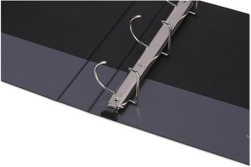 Universal UNV30721 Deluxe Easy-to-Open D-Ring View Binder, 1.5 in. Capacity, 11 in. x 8.5 in., Black