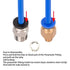 Aokin 2 PTFE Bowden Tubing (1.5m/Each Blue) - for 1.75mm Filament with 4 Pcs PC4-M6 & PC4-M10 Fittings for 3D Printers