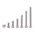 5/16-18 x 1-1/4" Hex Socket Button Head Cap Screws - 25 Pack, 304 Stainless Steel, Bright Finish