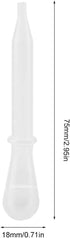 AUNMAS 100Pcs Plastic Transfer Dropping Pipette Eye Liquid Essential Oil Droppers with Rubber