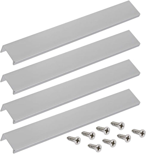 LC LICTOP Finger Edge Pull Concealed Handle - 250mm/9.8" for Home Kitchen Door Drawer Cabinet (4Pcs)
