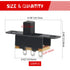 WMYCONGCONG 100 PCS 0.5A 50V DC 3 Pin On/Off Slide Switch - Micro Miniature Panel Mount