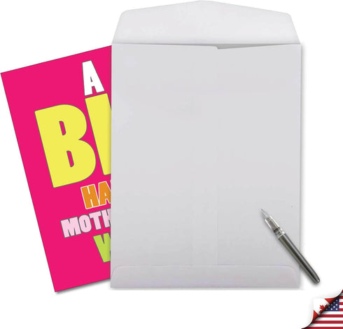 NobleWorks Jumbo Card for Mother's Day (8.5 x 11 Inch) - Big Words of Appreciation - Funny Card, Big Mother's Day Wish