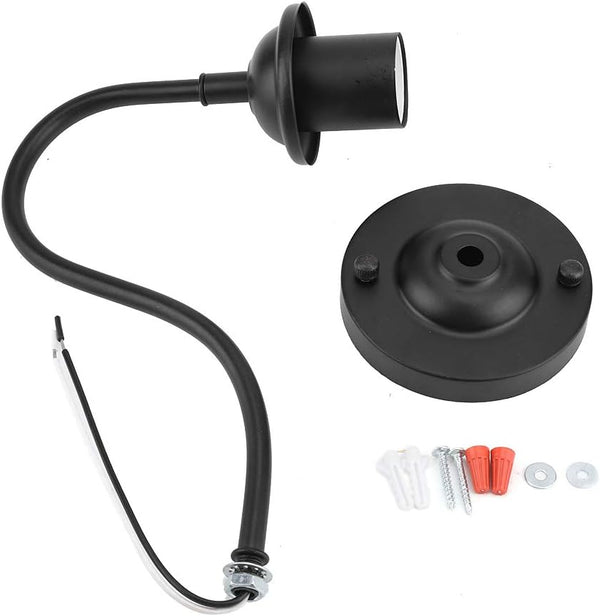 Hilitand Sconce Iron Lamp Wall Sconce Light E27 Sock Black 90 to
