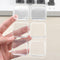 Transparent Square Door Stopper Wall Protector Set - 6-Piece Soft Rubber Bumpers with Strong Adhesive
