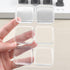 Transparent Square Door Stopper Wall Protector Set - 6-Piece Soft Rubber Bumpers with Strong Adhesive