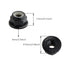 8PCS Flange M4 Lock Nuts, Serrated Nylon Self-Tightening Aluminum M4 Wheel Hardware for Axial HPI TLR ECX RC Car