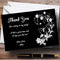 The Card Zoo Black White Floral Personalized Party Thank You Cards
