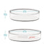 stonylab 10pk Glass Petri Dishes, 60x15 mm Autoclavable Borosilicate Glass Cell Culture Dishes