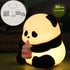 Myratts 7 Dimmable Led Cute Panda Night Light with Colors, Timer Nursery Lamps, Rechargeable Touch Control Night Lamp
