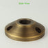 Sturdy Cast Brass Surface Mounting Plate, Low Voltage Landscape Lighting Accessories, Antique Bronze (2pcs)