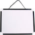 Magnetic Dry Erase Board VIZ-PRO, Children Drawing Board/Kids Writing Whiteboard, Black Plastic Frame, 12" x 8"