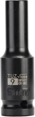 1/2-Inch Drive 9mm Deep Impact Socket, 6-Point Design, Heat-Treated Chrome Molybdenum Alloy Steel