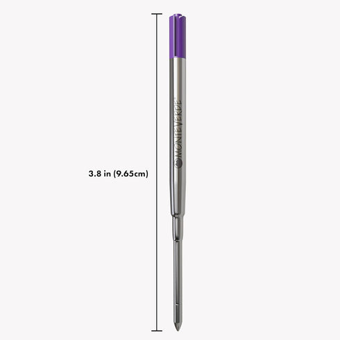 Monteverde Ballpoint Refill, Medium Point, Soft Roll, Pink - 2 per Pack, Fits Parker Ballpoint Pens (P132PK)