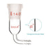 stonylab Borosilicate Glass 90 Degree Vacuum/Inert Gas Adapter, 14/20 Outer Joint for Laboratory Supply