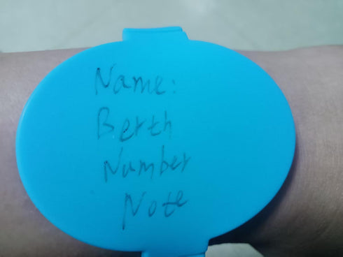 ytylbh 1Pcs Nurse Must Haves for Work Erasable Wrist Strap Reusable Patient Wrist Strap Silicone Memo Wrist Strap