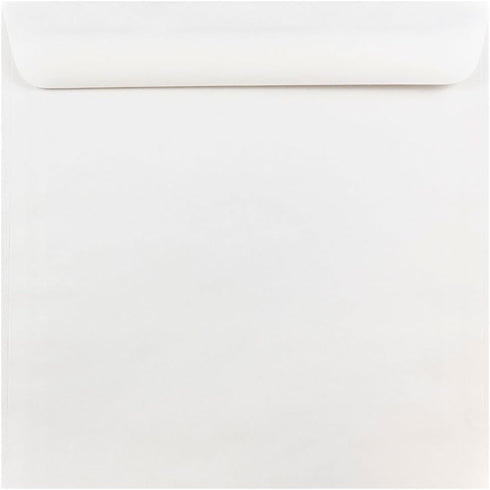 JAM PAPER Large Square Invitation Envelopes, 10 x 10, White, 25/Pack