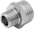 Beduan Stainless RV Faucet Adapter, 1/2 NPT Male to 3/8 Comp. Male, Pack of 2