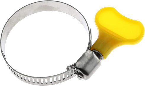 15-Pack Mixed Pack Yellow Stainless Steel Hose Clamps, Adjustable Thumb Screw Key Type Clamps for Plumbing