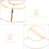 Wire Lamp Shade Rings Drum Lamp Shade Strong Frame Lampshade Bracket Kit with US Style Spider Fitter for DIY Table