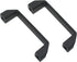 FDXGYH 2pcs Aluminium Alloy Handle Black Rectangular Pull Handle, 120mm Industrial Cabinet Hardware