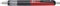 Zebra P-MA93-R Delguard Mechanical Pencil, Type GR 0.5, Red