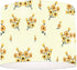 Yellow Floral Natural Linen Cylinder Lampshade for Table/Floor Lamp, 7.87 R x 7.08 H inches